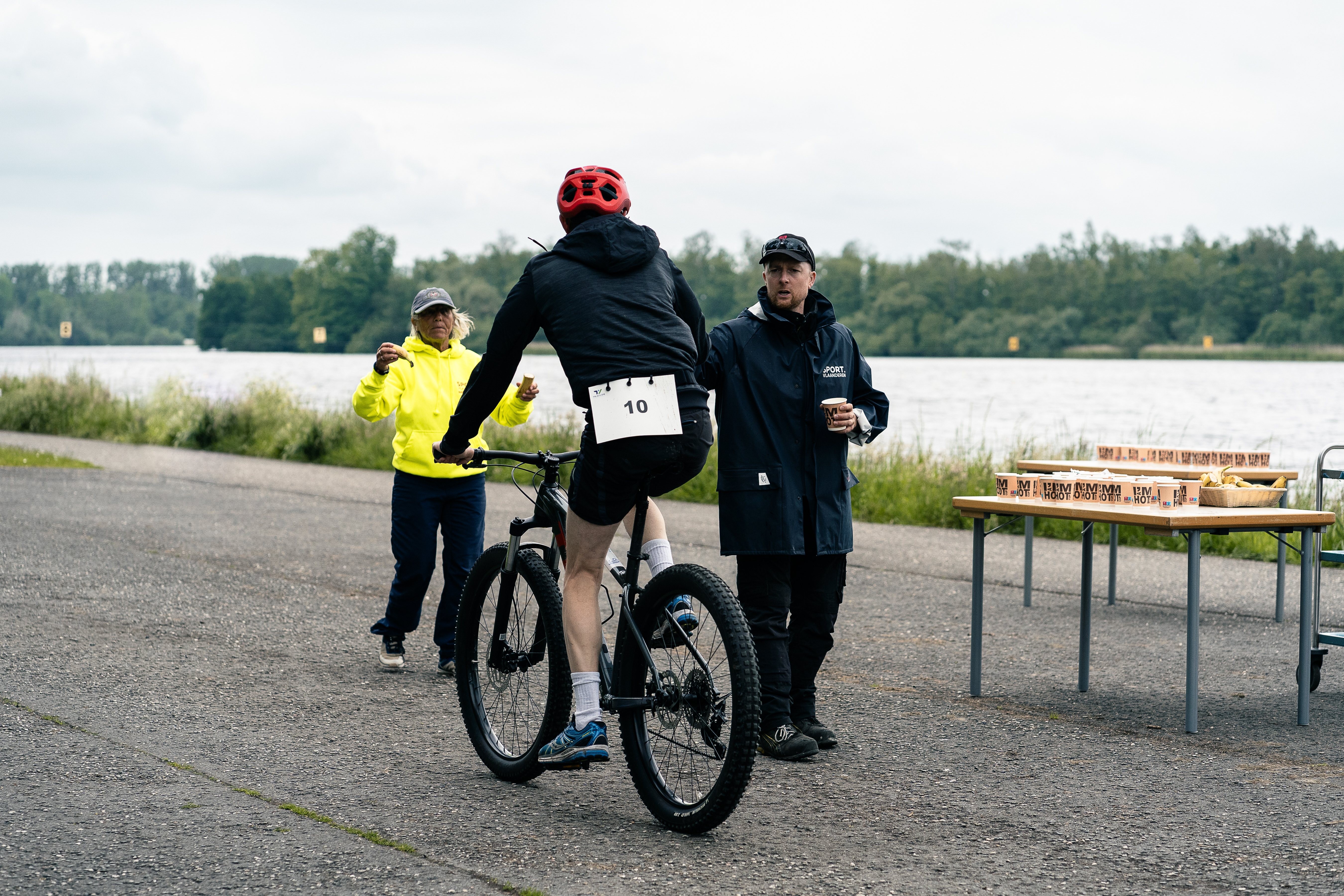 In Willebroek kan je als teambuilding een bedrijfstriatlon organiseren.