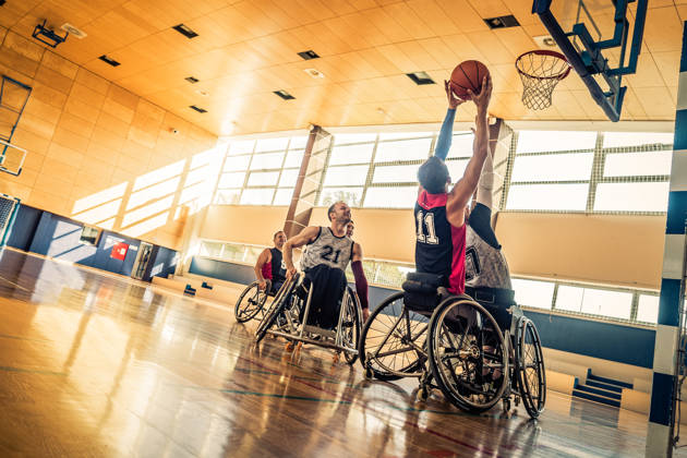 Rolstoelbasket indoor